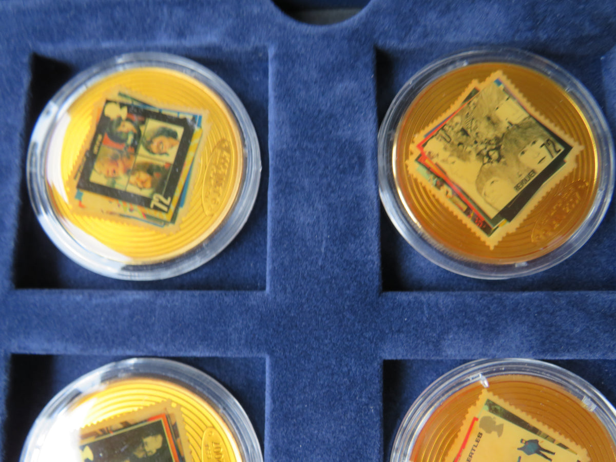 The Gold Plated Spirit of the 60's Commemorative Coin / Medal Set "The Beatles"