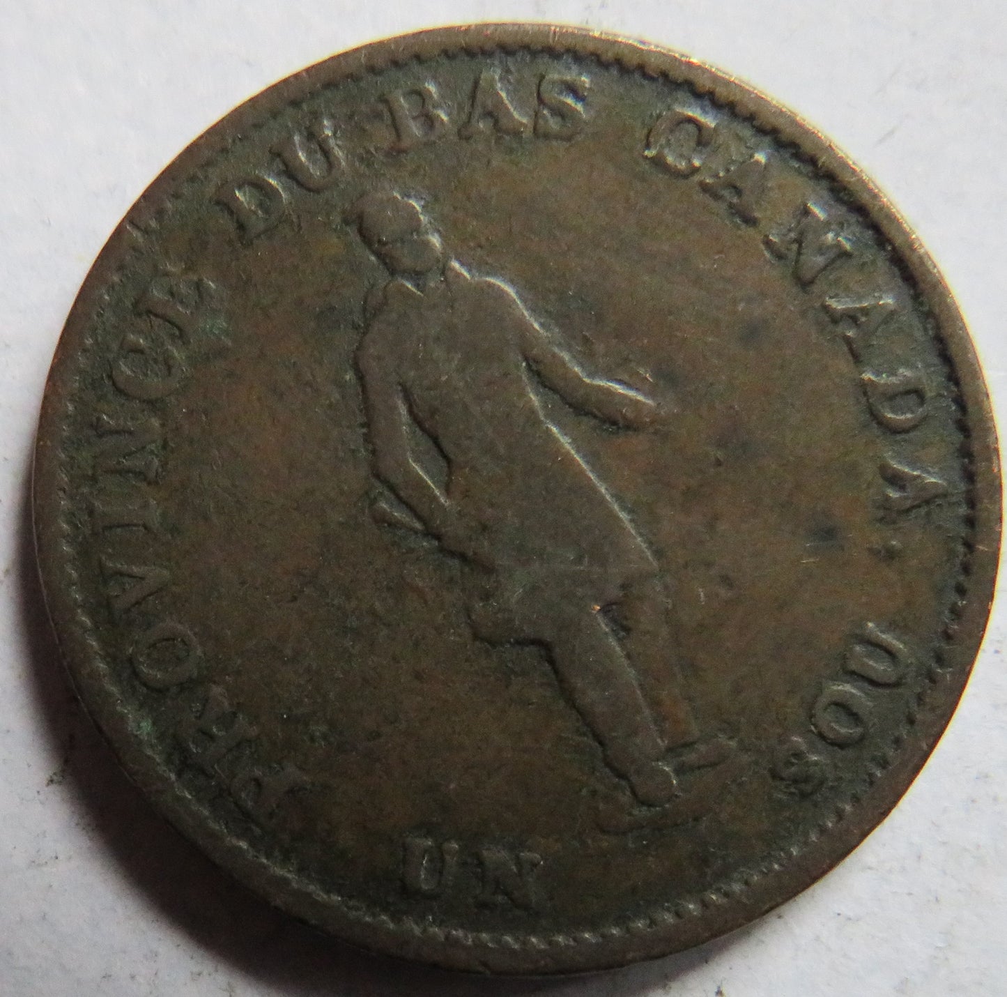 1837 Canada Halfpenny Bank Token