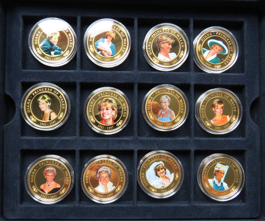 2017 Cook Islands $1 One Dollar Set 20th Anniversary of Princess Diana Coin Collection image 1