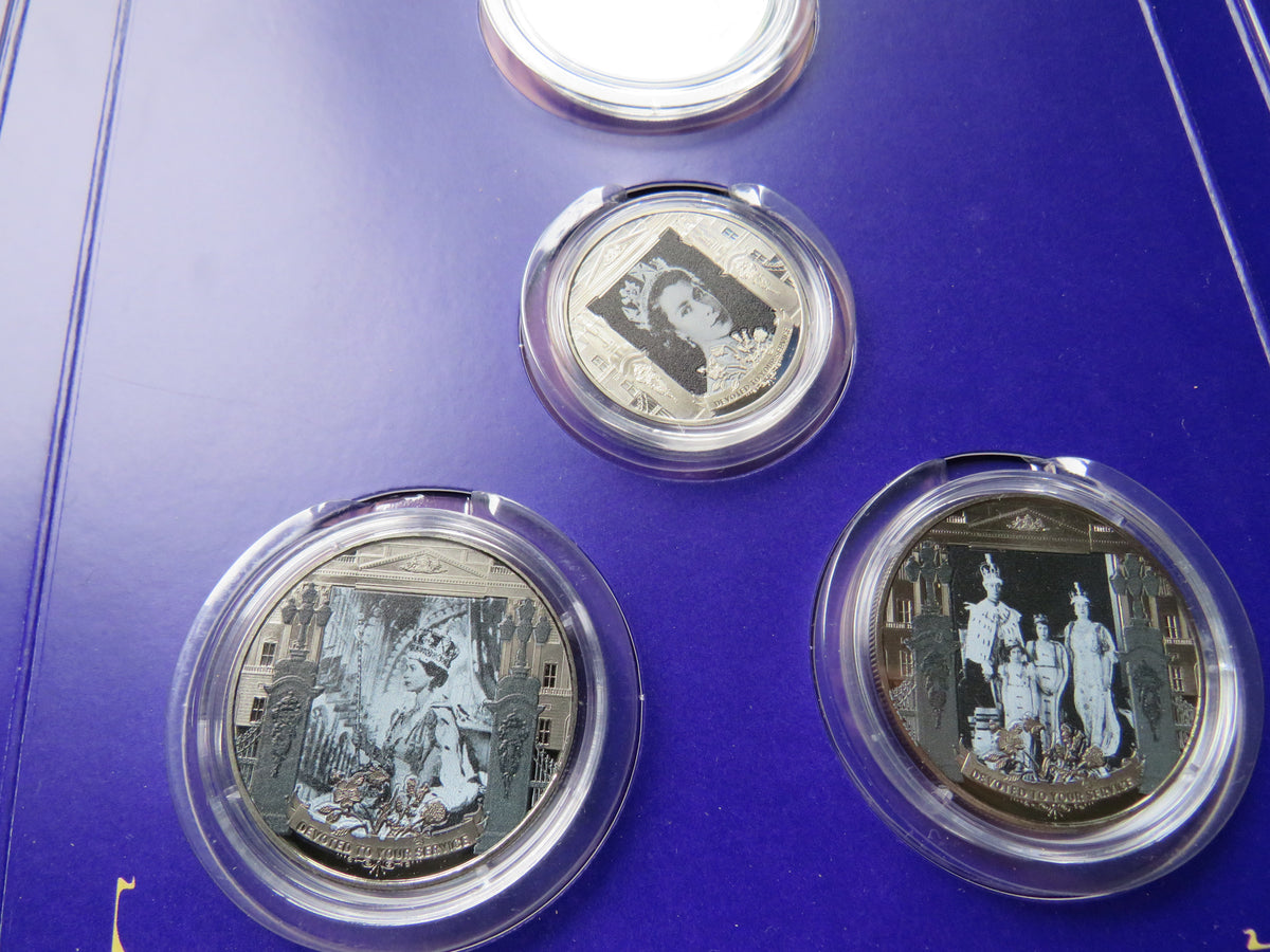 Queen Elizabeth II 1926-2022 Gibraltar Proof Crown Coin Set