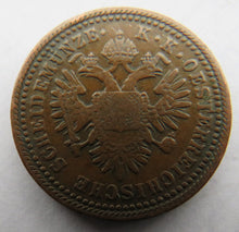 Load image into Gallery viewer, 1851-A Austria One Kreuzer Coin
