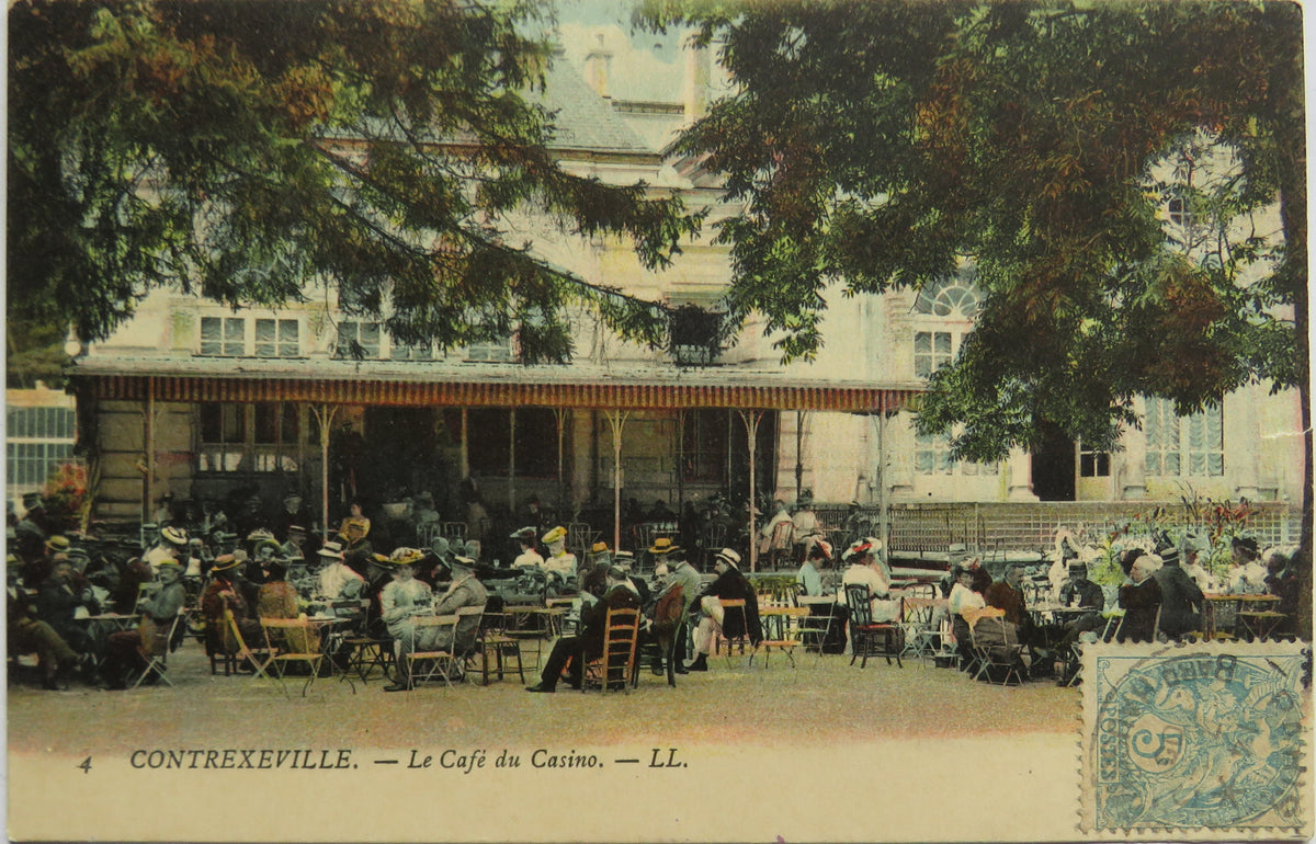 Vintage Postcard of Contrexeville, Le Cafe du Casino