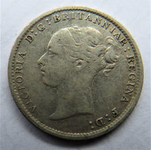 Load image into Gallery viewer, 1883 Queen Victoria Young Head Silver Threepence Coin - Great Britain
