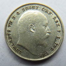 Load image into Gallery viewer, 1902 King Edward VII Silver Threepence Coin - Great Britain
