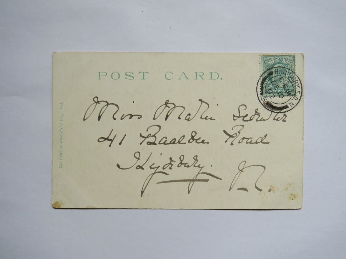 Vintage Postcard of "He Cometh Not, She Said", 1902