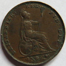 Load image into Gallery viewer, 1853 Queen Victoria Young Head Farthing Coin - Great Britain
