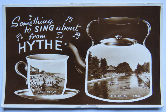 Vintage Postcard of Something to Sing About from Hythe 1955