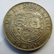 Load image into Gallery viewer, 1900 Queen Victoria Silver Shilling Coin In Higher Grade
