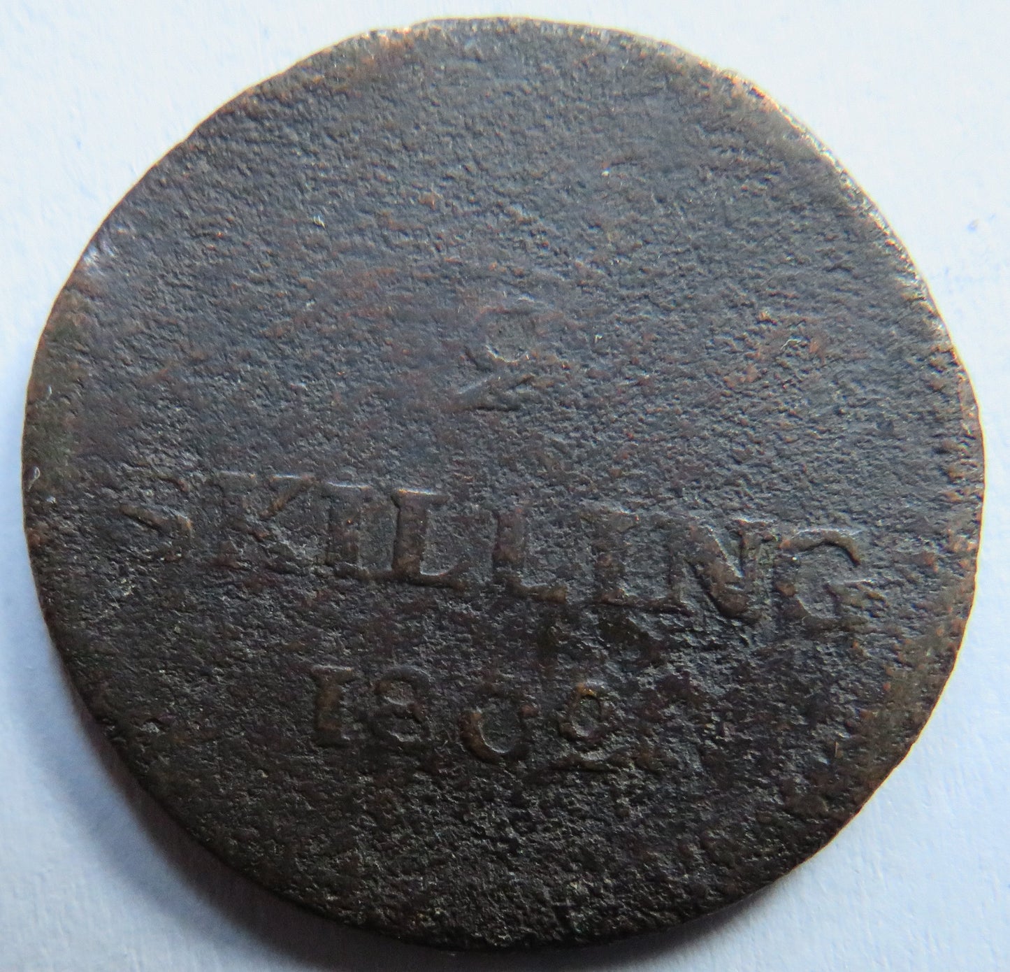 1802 Sweden 1/2 Skilling Coin