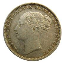 Load image into Gallery viewer, 1883 Queen Victoria Young Head Silver Shilling Coin - Great Britain
