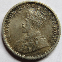 Load image into Gallery viewer, 1912 King George V India Silver 1/4 Quarter Rupee Coin
