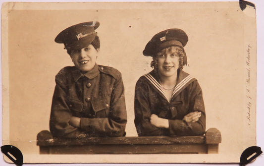 Vintage Postcard of Boys in Military Wear, a Postcard by J. W. Barnard, Wednesbury image 1