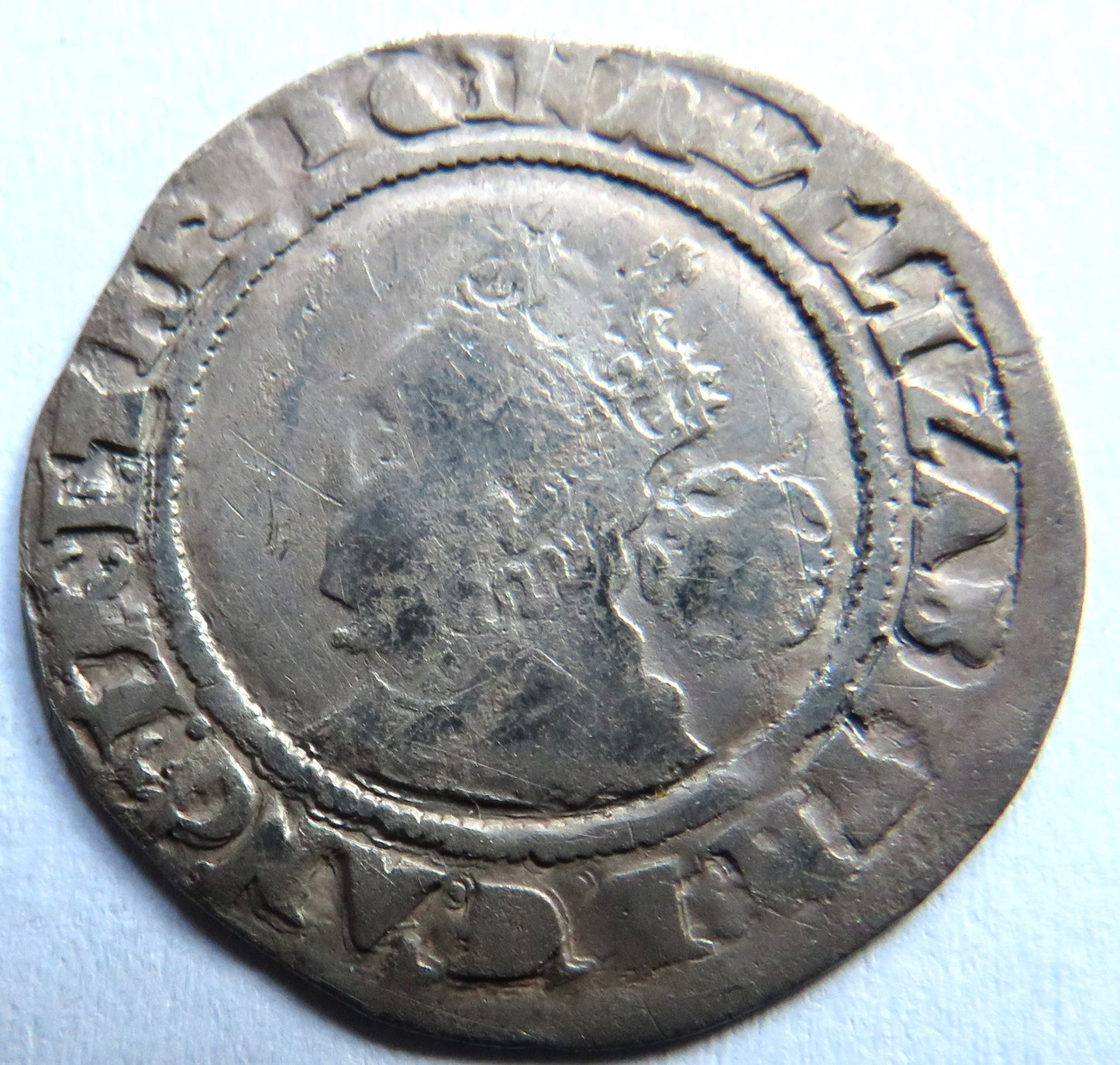 1569 Queen Elizabeth I Hammered Silver Sixpence Coin - England