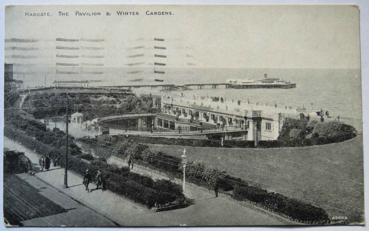 Vintage Postcard of Margate, The Pavilion & Winter Gardens 1923