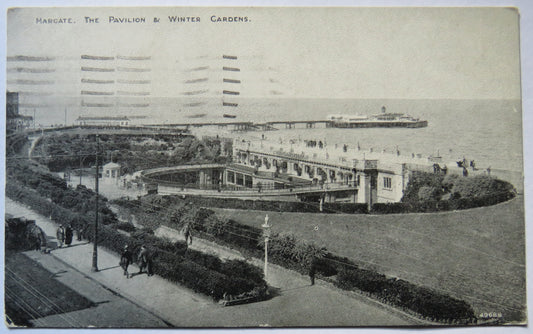 Vintage Postcard of Margate, The Pavilion & Winter Gardens 1923