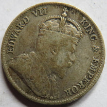 Load image into Gallery viewer, 1904 King Edward VII Hong Kong Silver 10 Cents Coin
