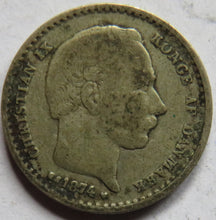 Load image into Gallery viewer, 1874 Denmark Silver 25 Ore Coin
