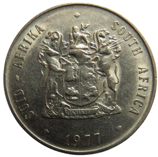 1977 South Africa One Rand Coin