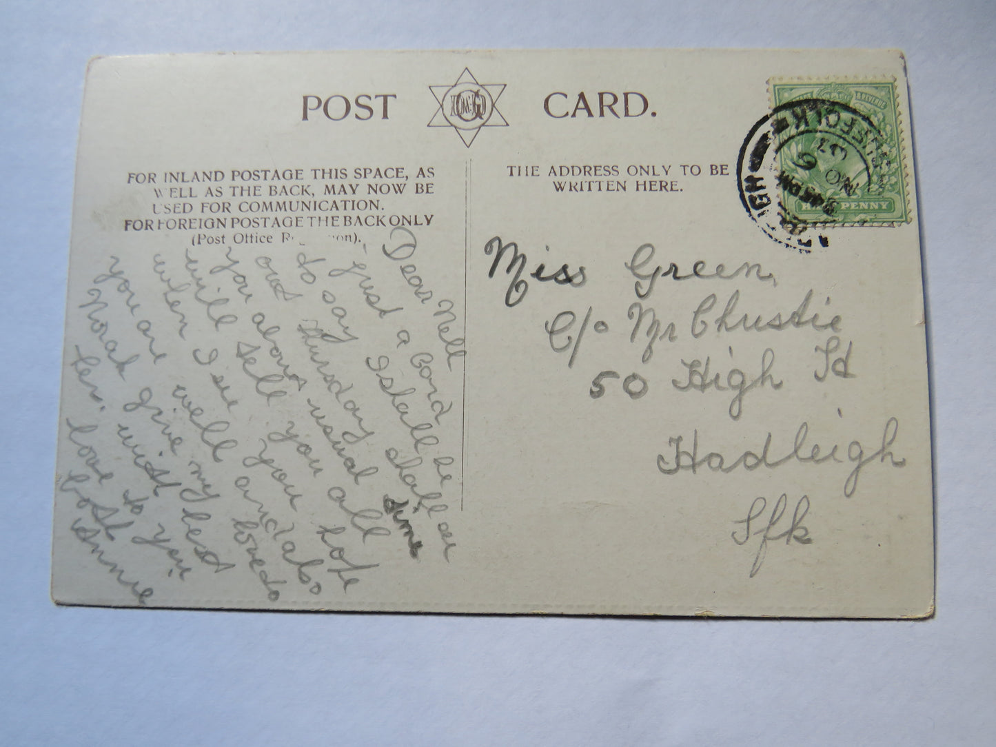 Vintage Postcard of H. M. S. Buzzard, London, Thames Embankment
