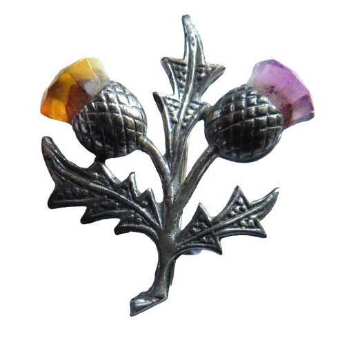 Sterling Silver Scottish Thistle Brooch