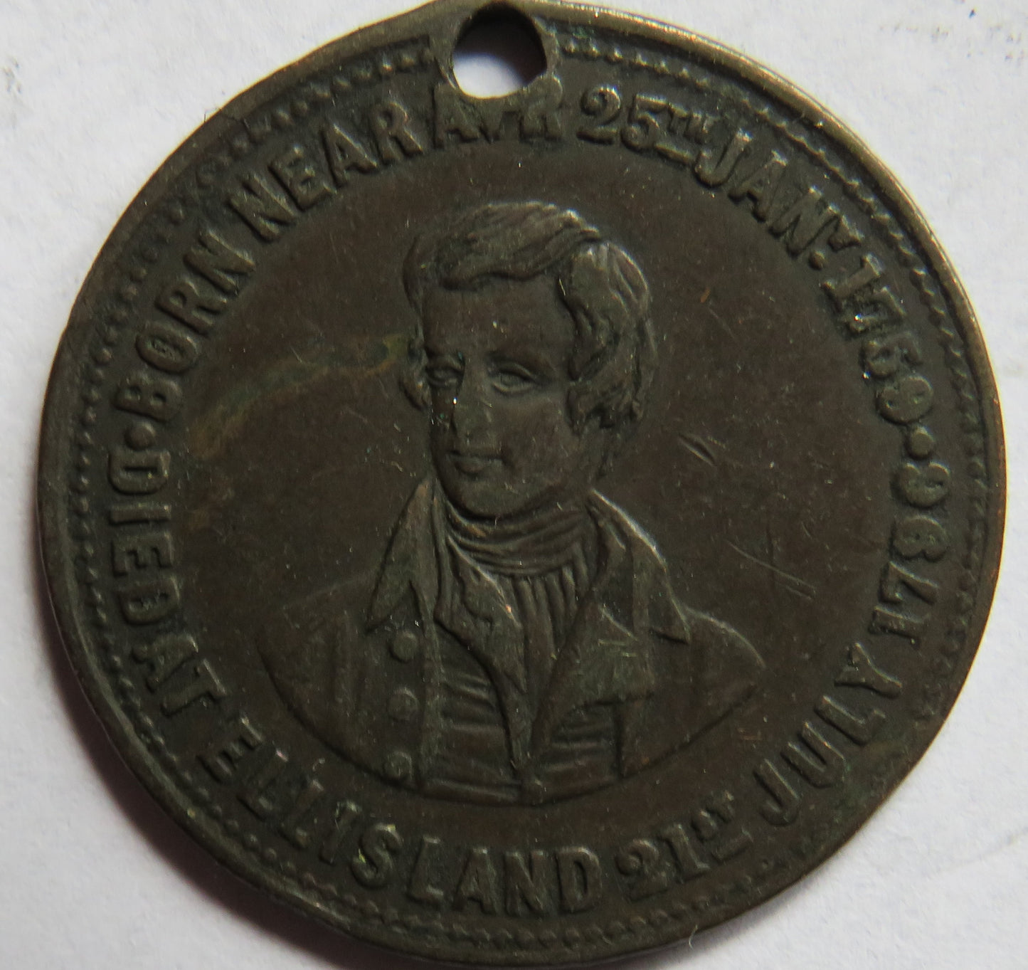 1880 Robert Burns Statue Unveiling Dundee Commemorative Medal