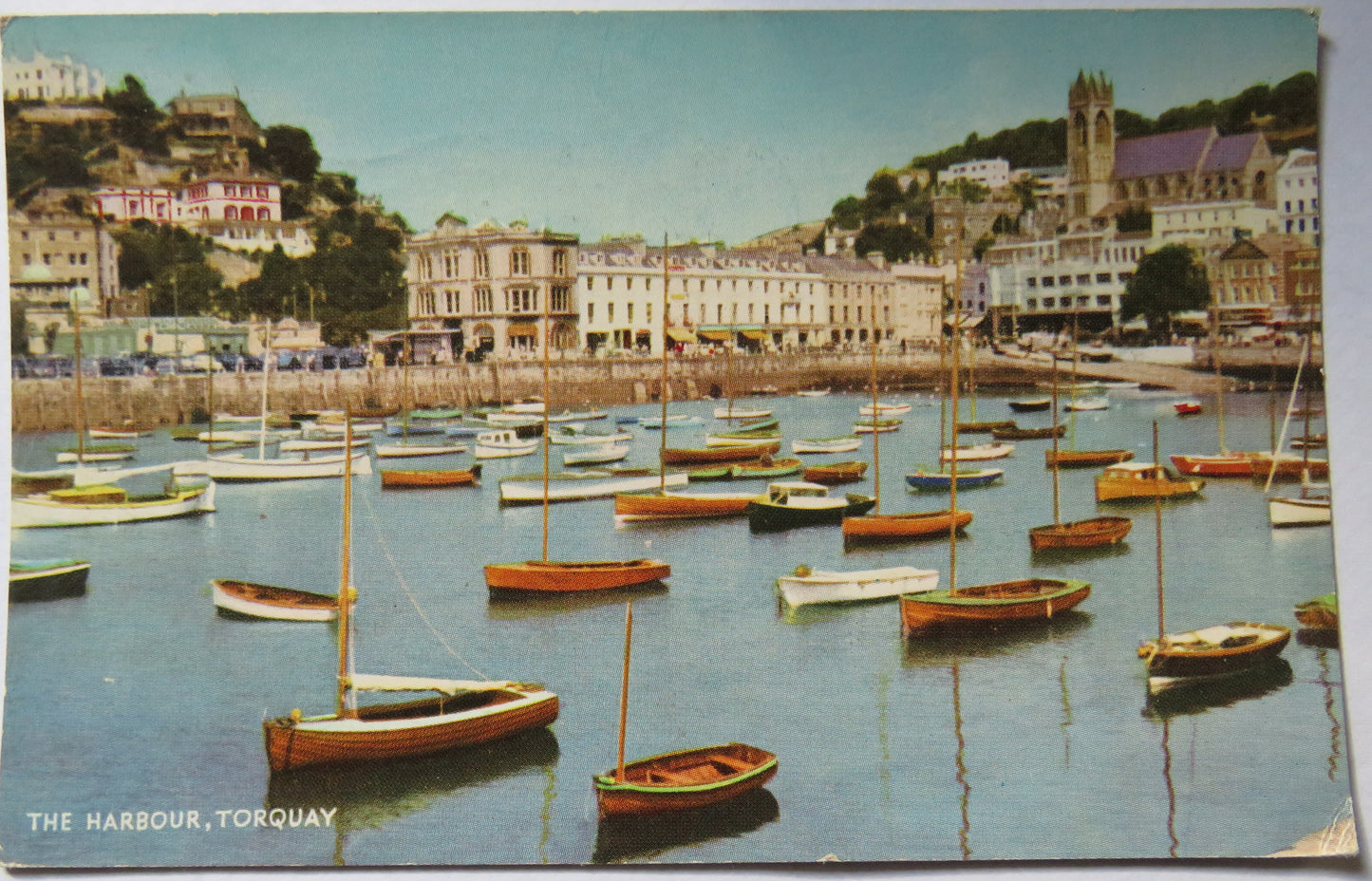 Vintage Postcard of The Harbour, Torquay 1960