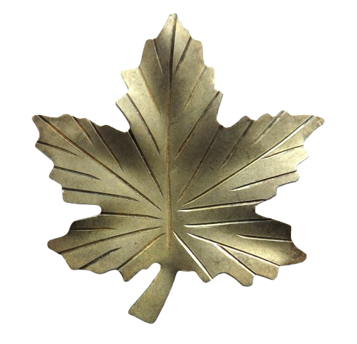 Vintage Sterling Silver Maple Leaf Brooch By Bond Boyd