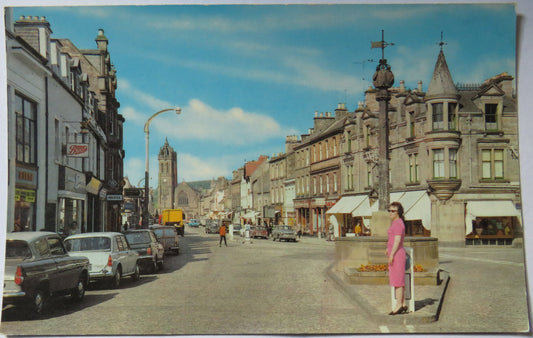 Vintage Postcard of High Street, Peebles