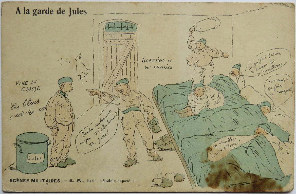 Vintage Postcard of A la garde de Jules, Scenes Militaires - E.R. Paris