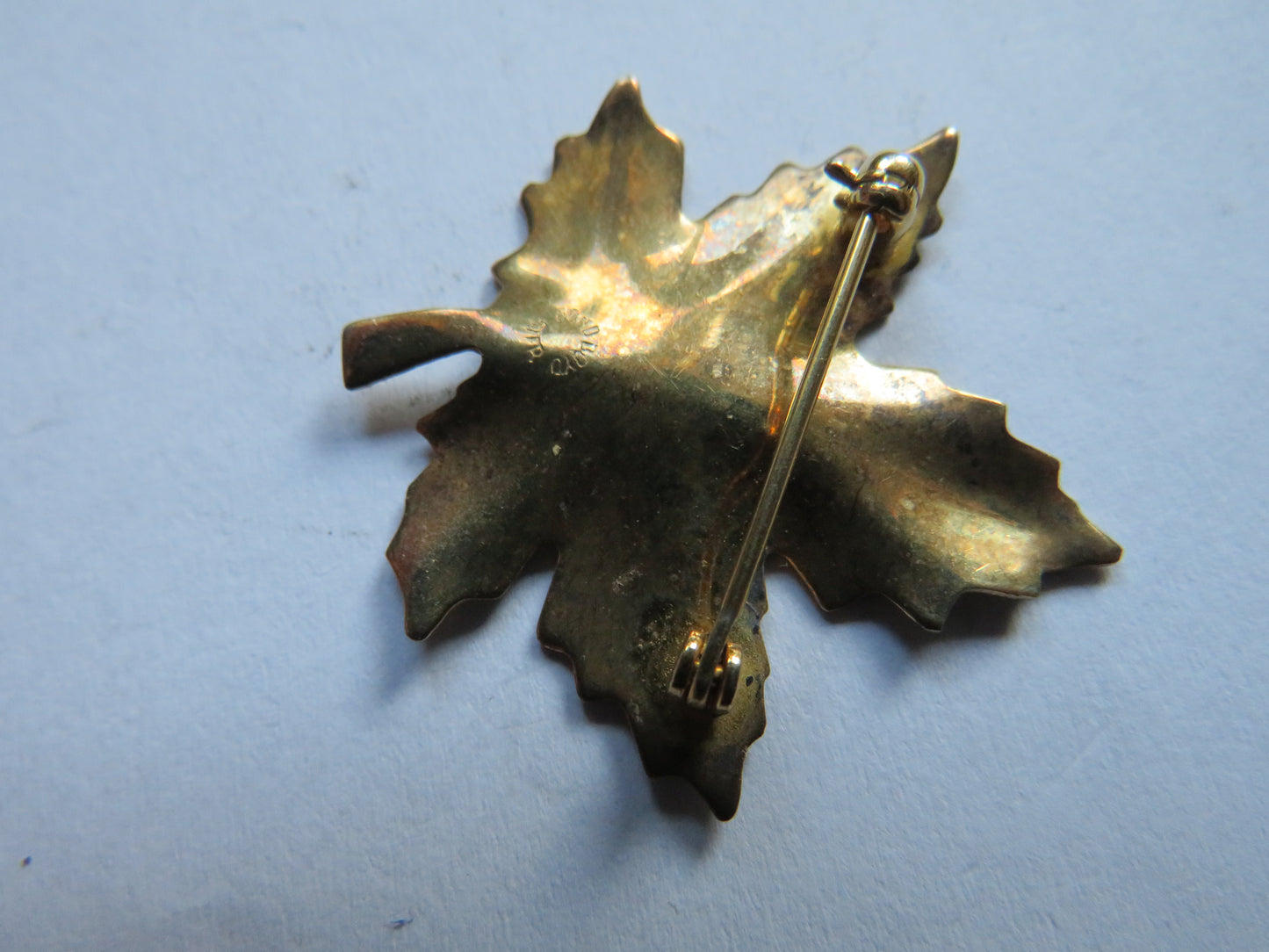Vintage Sterling Silver Maple Leaf Brooch By Bond Boyd