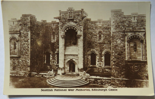 Vintage Postcard of Scottish National War Memorial, Edinburgh Castle