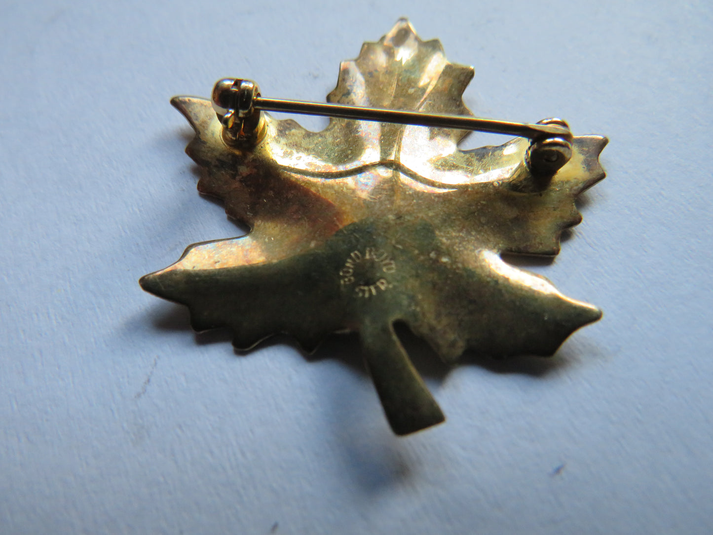 Vintage Sterling Silver Maple Leaf Brooch By Bond Boyd