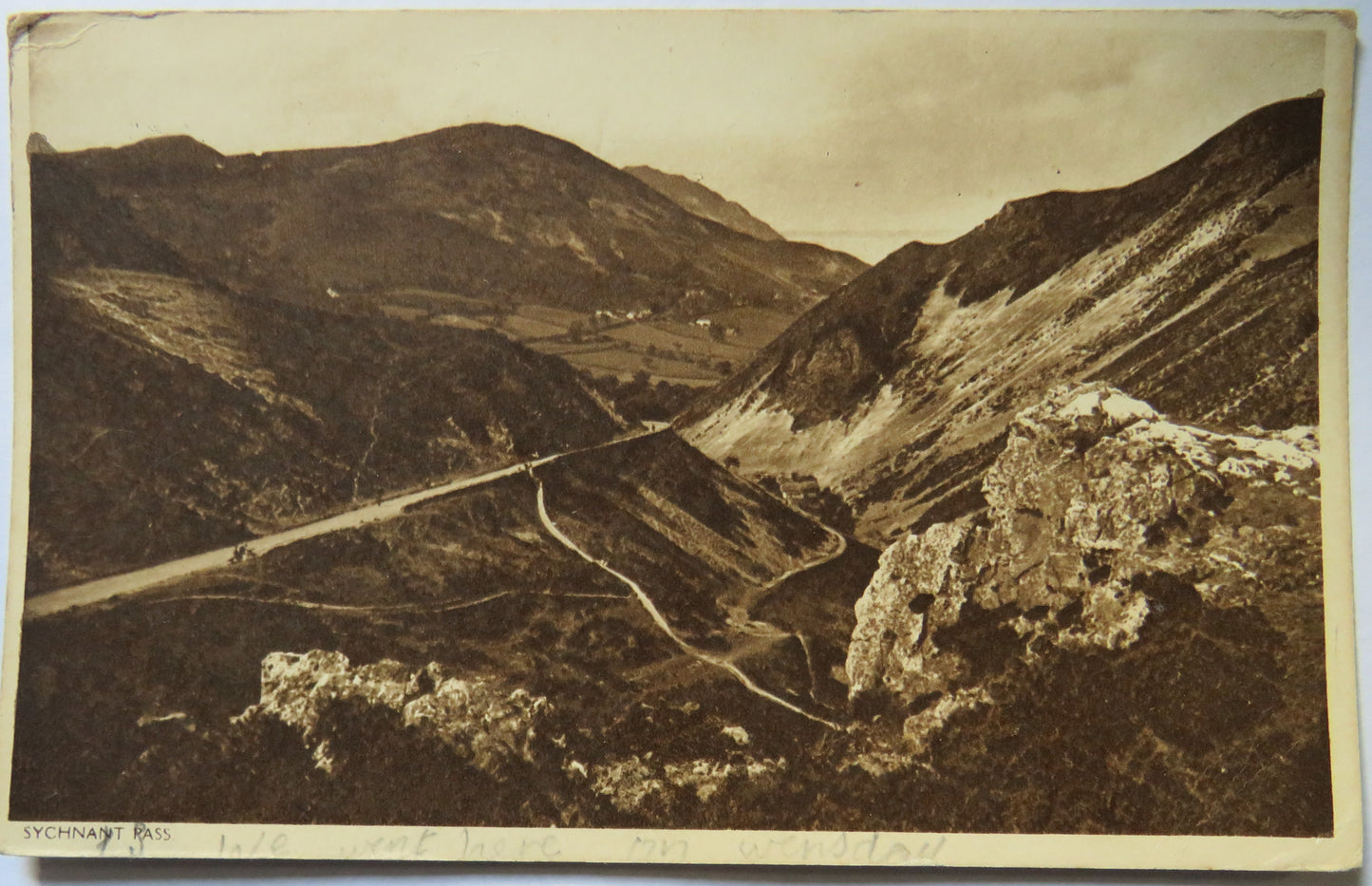 Vintage Postcard of Sychnant Pass 1954