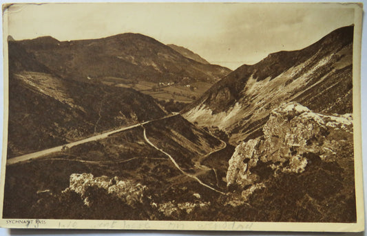 Vintage Postcard of Sychnant Pass 1954