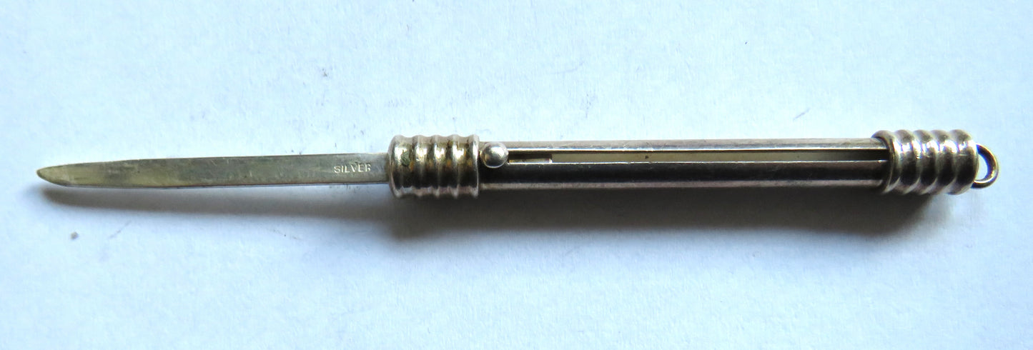 Antique Silver Propelling Tooth Pick