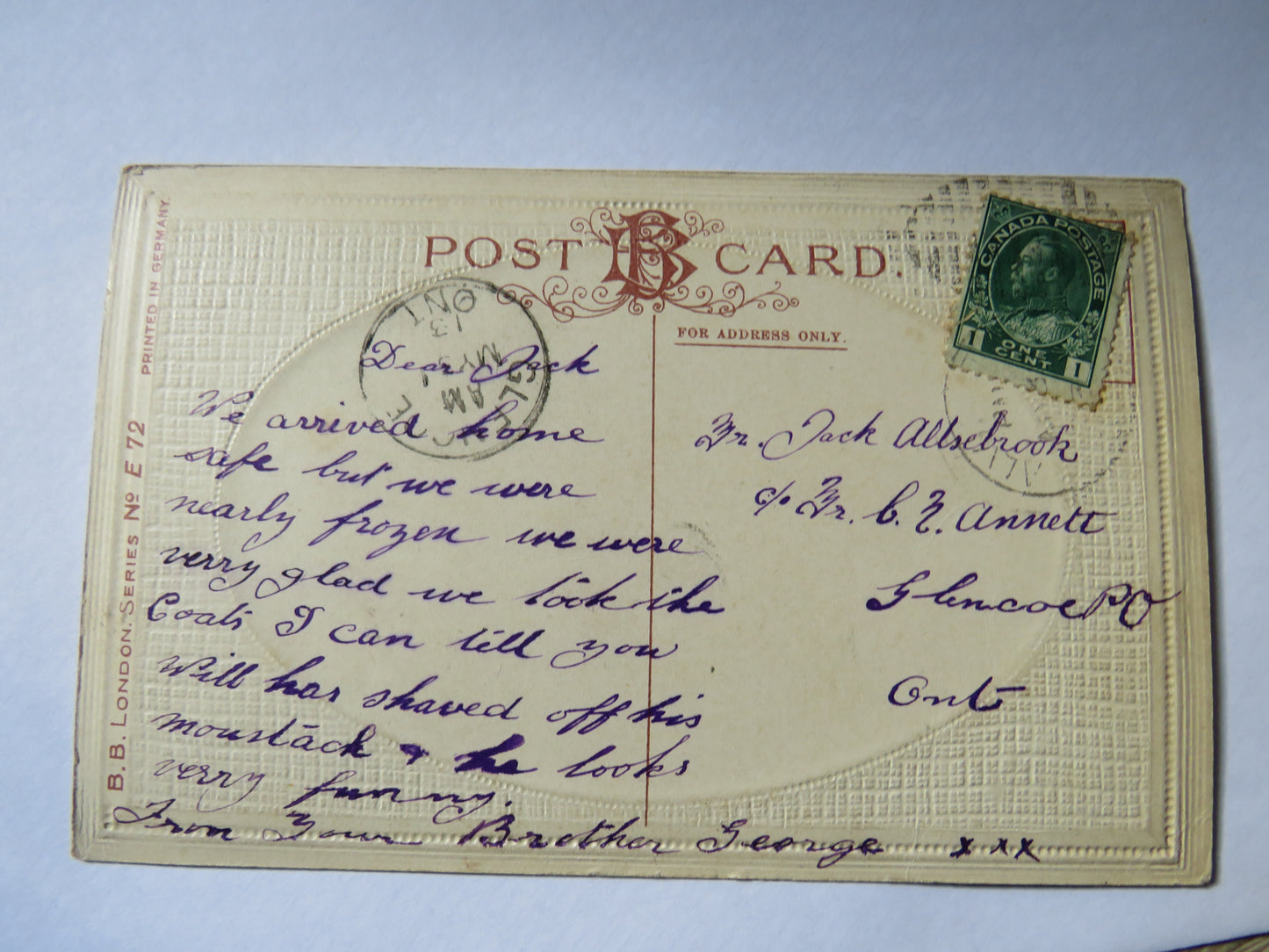 Vintage Postcard of Loch Lomond, Swan Island 1913