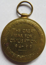 Load image into Gallery viewer, 1914-1919 WWI Medal - PTE. W.Burton Liverpool Regiment
