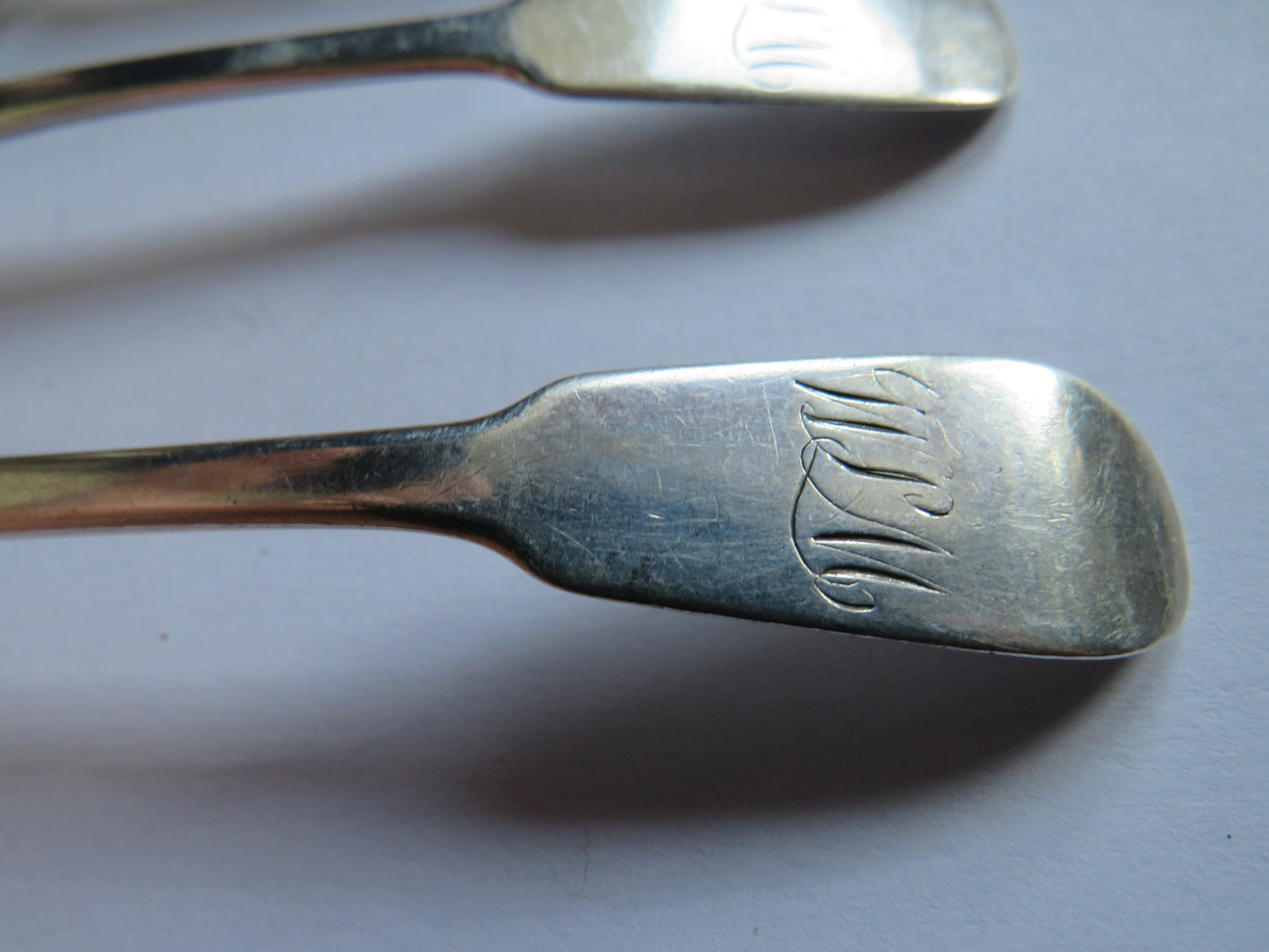 3 Antique Sterling Silver Spoons Hallmarked Edinburgh 1838