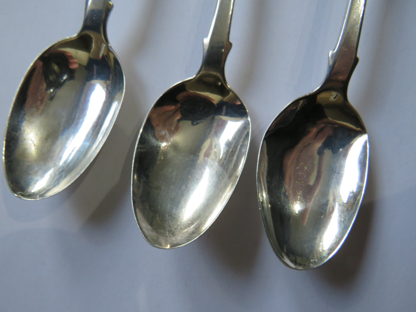 3 Antique Sterling Silver Spoons Hallmarked Edinburgh 1838