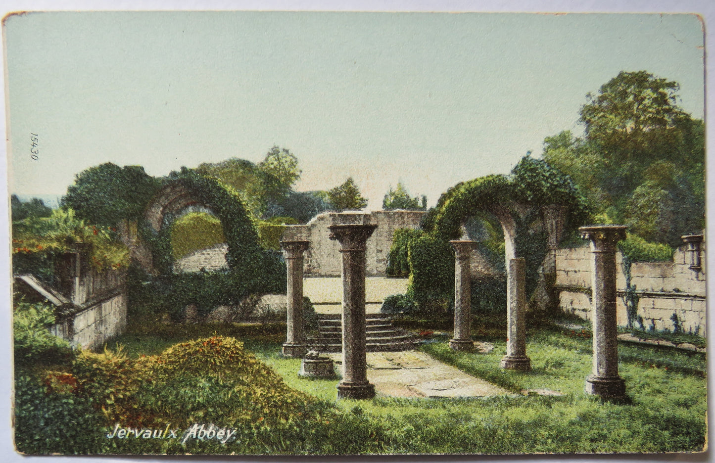 Vintage Postcard of Jervaulx Abbey