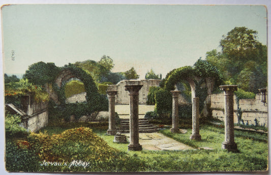 Vintage Postcard of Jervaulx Abbey