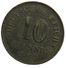 Load image into Gallery viewer, 1917-A Germany 10 Pfennig Coin
