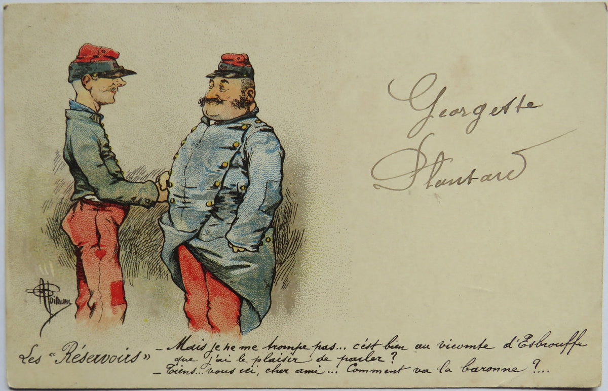 Vintage Postcard of Les "Reservoirs" - Guillaume