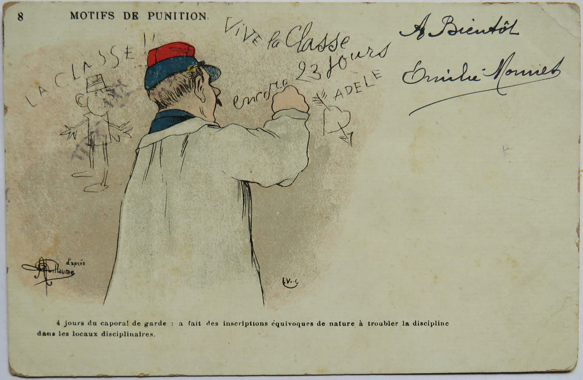 Vintage Postcard of Motifs De Punition- Guillaume, 1904