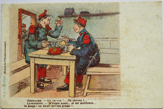 Vintage Postcard of Extrait de I'llustre Amusant, French Comic Postcard image 1