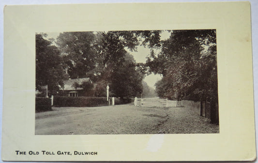 Vintage Postcard of The Old Toll Gate, Dulwich