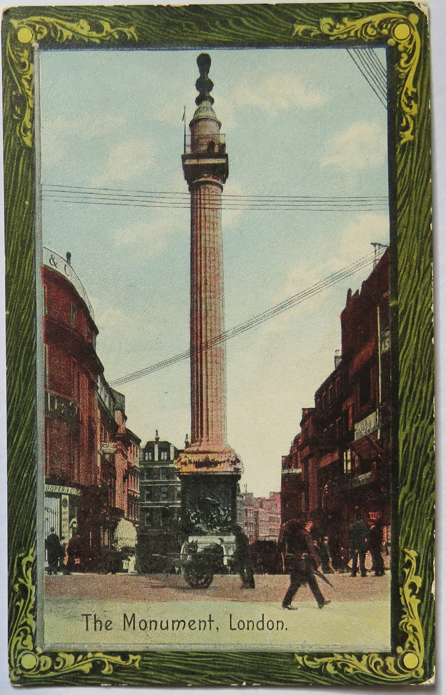 Vintage Postcard of The Monument, London