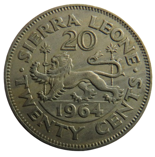 1964 Sierra Leone Twenty Cents Coin
