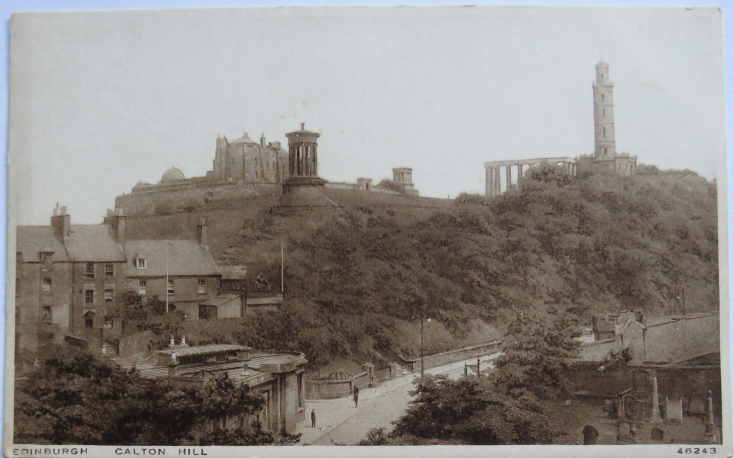 Vintage Postcard of Edinburgh Calton Hill