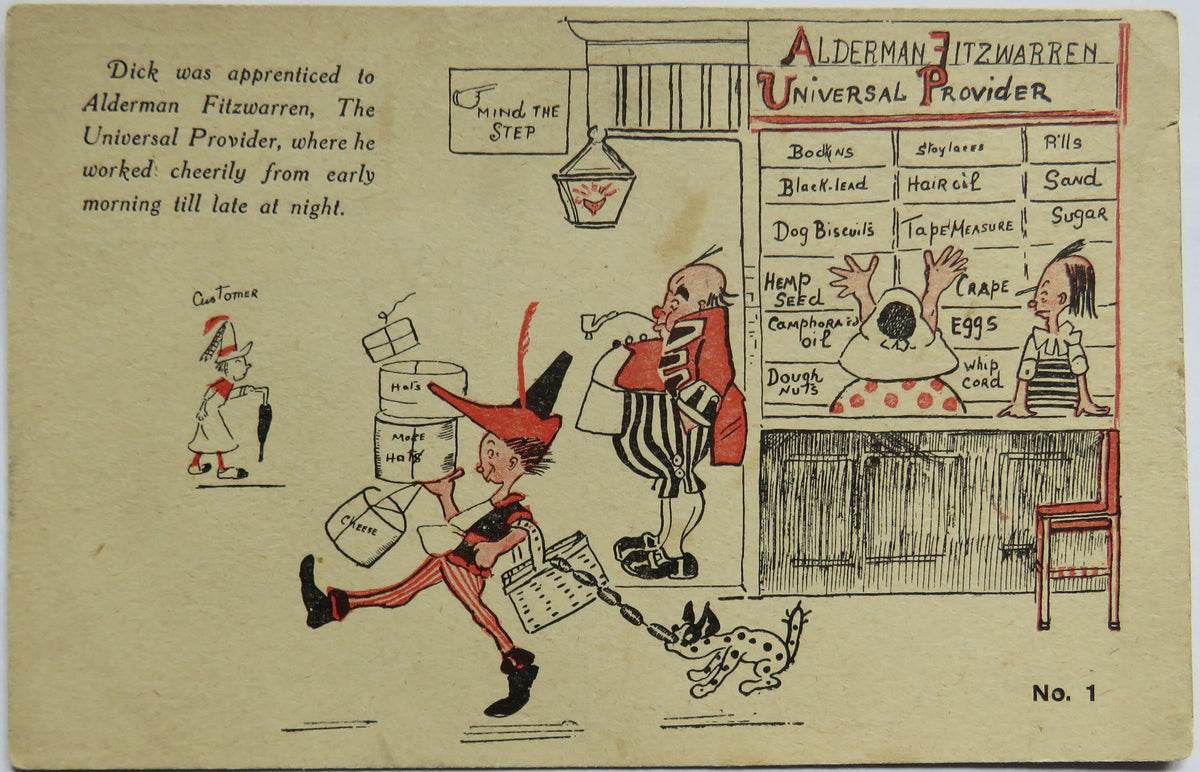 Vintage Postcard of "Fair One, Wilt Come With Me to See, Dick Whittington at Drury Lane?"